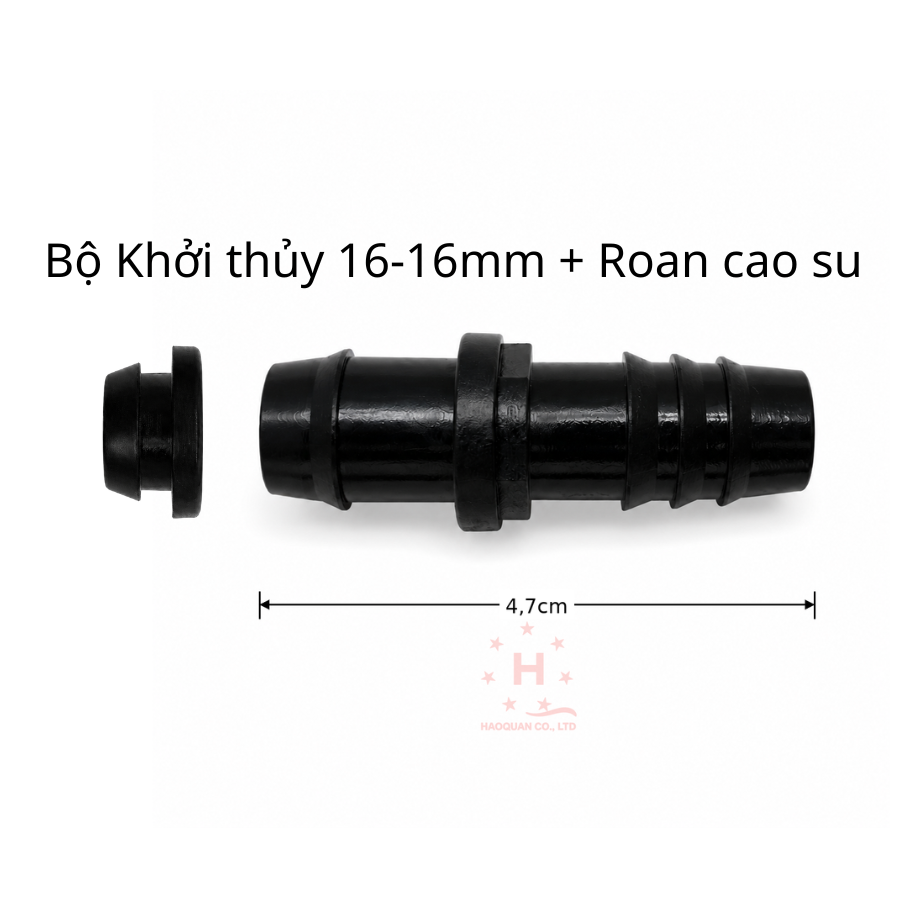 Bộ Khởi thủy 16/16mm + Roan cao su (10 cái/gói)